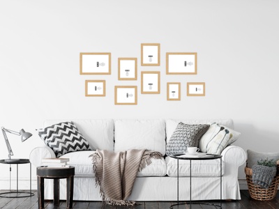 ANDAS, andas Bilderrahmen-Set »Bilderrahmen 9er«, (Set, 9 St., 2x 21x30 (DIN A4) + 4x 15x20 (DIN A5) + 2x 10x15 + 13x18 cm), andas Bilderrahmen-Set »Bilderrahmen 10er«, (Set, 10 St., 2x 21x30 (DIN A4) + 4x 15x20 (DIN A5) + 2x 10x15 + 2x 13x18 cm)