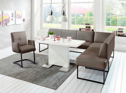 exxpo - sofa fashion, exxpo - sofa fashion Eckbank »Affogato«, Frei im Raum stellbar, exxpo - sofa fashion Eckbank »Affogato, hoher Sitzkomfort, bequem«, Frei im Raum stellbar