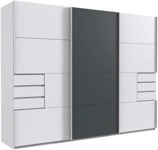 Wimex, Wimex Schwebetürenschrank »Bangkok«, Kleiderschrank 3-türig, 270cm breit, mit 6 praktischen Aussenschubladen, Wimex Schwebetürenschrank »Saigon, mit kompletter Innenausstattung, Made in Germany«, Kleiderschrank 3-türig, 270cm breit, mit 6 praktischen Aussenschubladen