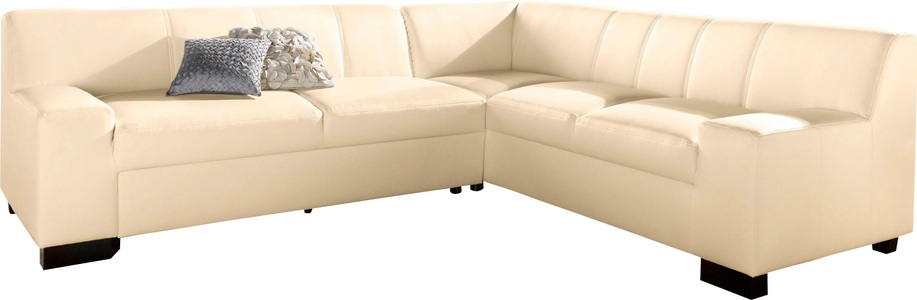 DOMO collection, DOMO collection Ecksofa, DOMO collection Ecksofa »Norma, moderne Armlehnen, zeitlos und elegant, L-Form«, wahlweise mit Bettfunktion