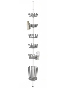 KAYS, Drehbares Schuh-Spannregal «Achilles», WENKO Teleskopregal »Modell Achilles«, (Set, 7 St.), höhenverstellbares Stiefel- und Schuhregal, Montage ohne Bohren