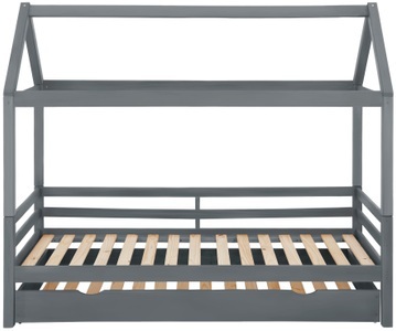 LÜTTENHÜTT, Lüttenhütt Kinderbett »Alpi«, aus massivem Kiefernholz, inklusive Bettschubkasten und Lattenrost, Liegefläche 90x200 cm, Hausbett, GOODproduct Kinderbett »Alpi« inklusive Bettschubkasten und Lattenrost, Liegefläche 90x200 cm