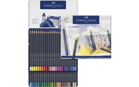 Faber-Castell, Faber-Castell Farbstifte Goldfaber, Faber-Castell Goldfaber Farbstift, 114748, (48er Metalletui)