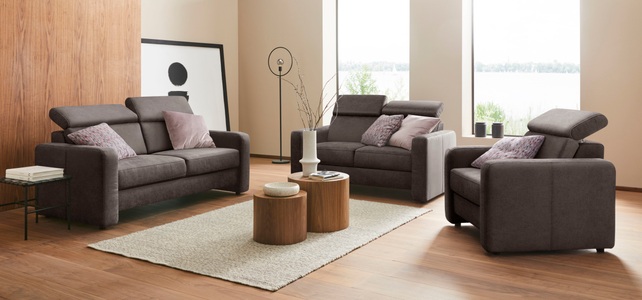 sit&more 2,5-Sitzer »Bologna«, inklusive Kopfteilverstellung und Federkern