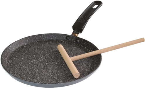 Stoneline, STONELINE Crepes Pfannen Set Stoneline braun, STONELINE Crêpepfanne, Aluminium, (1 tlg.), Induktion