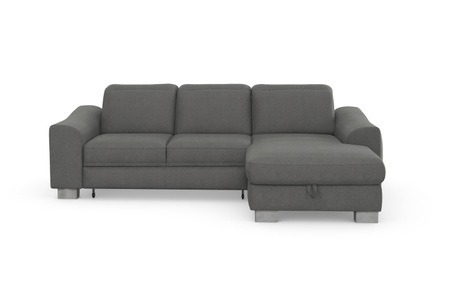 SIT&MORE, sit&more Ecksofa »Durness«, mit Federkern und hochwertigen Edelstahlfüssen, wahlweise mit Kopfteilverstellung, Bettfunktion und Bettkasten oder mit Bettfunktion und Bettkasten, sit&more Ecksofa »Dundee L-Form«, mit Federkern und Edelstahlfüssen, wahlweise mit Kopfteilverstellung