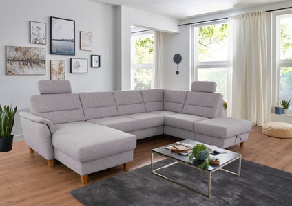 Home affaire Wohnlandschaft »Palmera«, Federkern, wahlweise mit Bettfunktion und mit/ohne Stauraum