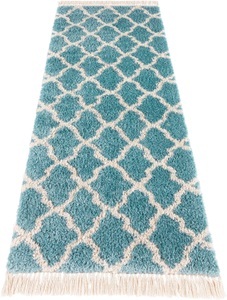 MINT RUGS, Hochflor-Läufer, »Pearl«, MINT RUGS, rechteckig, Höhe 35 mm, maschinell gewebt, HANSE Home Hochflor-Läufer »Pearl«, rechteckig, 35 mm Höhe, Pastellfarben mit Fransen, Grafisches Design, Robust, Pflegeleicht