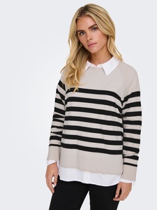 ONLY Rundhalspullover »ONLAMA LIFE LS RAGLAN O-NECK CC KNT«