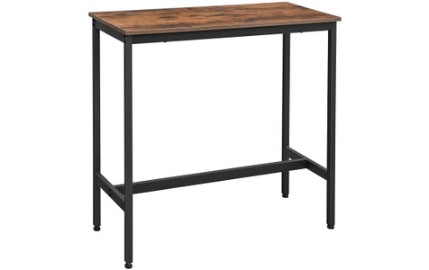 Vasagle, Vasagle - Bartisch Alinru - Braun, Vasagle Bartisch »aus Holz und Stahl, 40 x 90 cm«