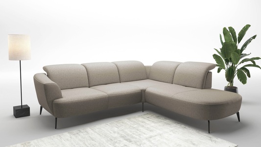 sit&more Ecksofa »Zoe«, ink.Sitztiefenverstellung, wahlweise mit Kopfteilverstellung