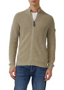 S.Oliver, s.Oliver Strickjacke mit Stehkragen und Reissverschluss