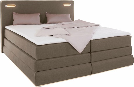 COLLECTION AB Boxspringbett »Ninoni« inkl. Bettkasten, Topper und wahlweise mit LED-Beleuchtung