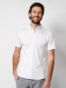 DESOTO Kurzarmhemd »Casual Modern BD 1/2«, Mit Rundhalsausschnitt