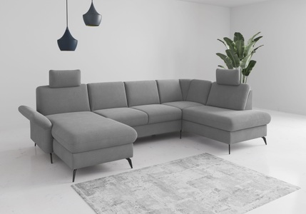 Home affaire Wohnlandschaft »Rochelle«, wahlweise mit Bettfunktion, Bettkasten und Armteilverstellung