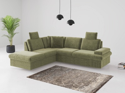 SIT&MORE, sit&more Ecksofa »Moreno«, mit Armteilverstellung,wahlweise mit Bettfunktion
