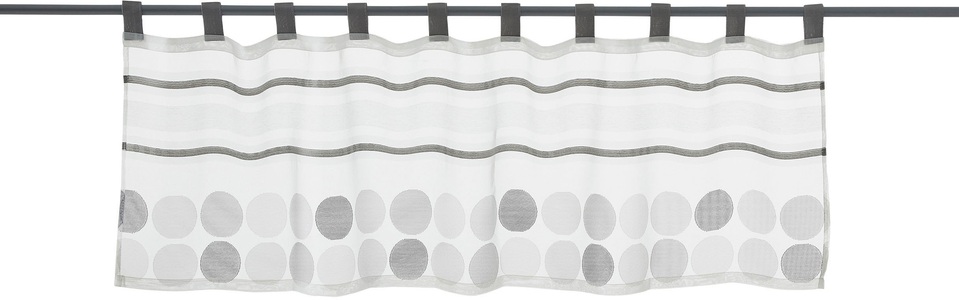 DECOLIFE, decolife Scheibengardine »Malie«, (1 St.), HxB: 45x140, Scheibengardine mit Webstruktur, decolife Scheibengardine »Malie«, (1 St.), HxB: 45x140, Scheibengardine mit Webstruktur