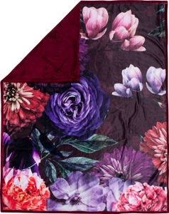 Descanso, Descanso Plaid »Bloomie«, Super weich, Descanso Plaid »Bloomie«, Sehr Weich, Kuscheldecke, Wohndecke, 130x160 cm, Wendeoptik, Blumen