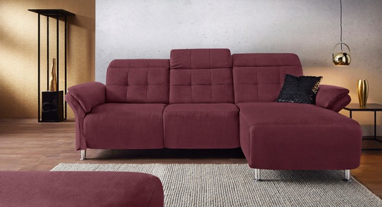 PLACES OF STYLE, Places of Style Ecksofa »Manhattan«, 2 Sitze mit elektrischer Relaxfunktion, verstellbare Armlehnen, Home affaire Ecksofa »Manhattan L-Form« 2 Sitze mit elektrischer Relaxfunktion, verstellbare Armlehnen