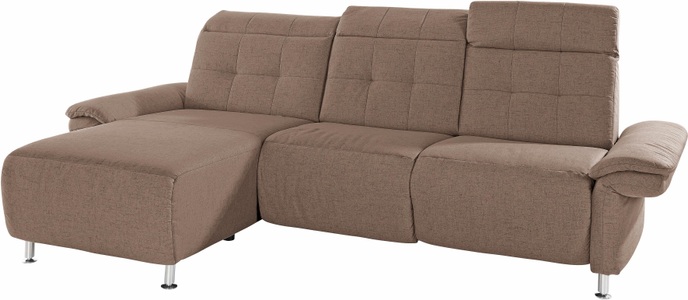 PLACES OF STYLE, Places of Style Ecksofa »Manhattan«, 2 Sitze mit elektrischer Relaxfunktion, verstellbare Armlehnen, Home affaire Ecksofa »Manhattan L-Form« 2 Sitze mit elektrischer Relaxfunktion, verstellbare Armlehnen