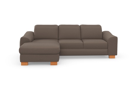 SIT&MORE, sit&more Ecksofa »Durness«, mit Federkern und hochwertigen Massivholzfüssen, wahlweise mit Kopfteilverstellung, Bettfunktion und Bettkasten oder mit Bettfunktion und Bettkasten, sit&more Ecksofa »Dundee L-Form«, mit Federkern und Massivholzfüssen, wahlweise mit Kopfteilverstellung