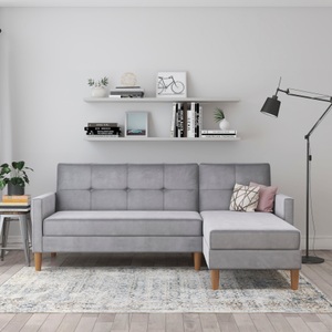 Dorel Home, Dorel Home Ecksofa »Lilly«, mit Bett-Funktion, Recamiere beidseitig montierbar, Sitzhöhe 43 cm, Dorel Home Ecksofa »Lilly, L-Form,« mit Bett-Funktion, Recamiere beidseitig montierbar, Sitzhöhe 43 cm