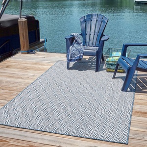 Myflair Möbel & Accessoires, Myflair Möbel & Accessoires Teppich »Outdoor Crosses«, rechteckig, 4 mm Höhe, In- und Outdoor geeignet, ideal im Wohnzimmer & Schlafzimmer, Myflair Möbel & Accessoires Teppich »Outdoor Crosses«, rechteckig, 4 mm Höhe, Flachgewebe, In- und Outdoor geeignet