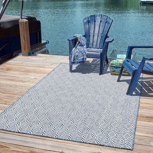 Myflair Möbel & Accessoires, Myflair Möbel & Accessoires Teppich »Outdoor Crosses«, rechteckig, 4 mm Höhe, In- und Outdoor geeignet, ideal im Wohnzimmer & Schlafzimmer, Myflair Möbel & Accessoires Teppich »Outdoor Crosses«, rechteckig, 4 mm Höhe, Flachgewebe, In- und Outdoor geeignet