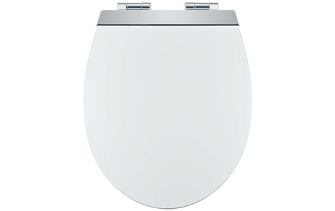 Diaqua, Diaqua - Toilettensitz Menton LED Weiss, DiAqua WC-Sitz Menton LED Slow Down MDF Weiss | 39 cm