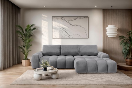 INOSIGN, INOSIGN Ecksofa »AZITA klein optionale Schlafsofa mit Bettkasten, B/T/H: 270/166,5/84cm«, L-Form mit Wellenunterfederung, Bubble-Optik, GOODproduct Ecksofa »AZITA L-Form, 270 cm - OTTO. Verlässliche Qualität.« wahlweise als Schlafsofa m. Bettkasten, Bubble-Optik