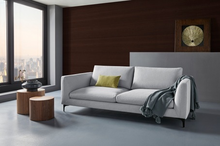 PLACES OF STYLE, Places of Style 3-Sitzer »Nixon«, auch in Samtvelours, inkl. Rückenkissen, 