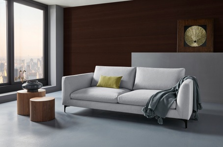 PLACES OF STYLE, Places of Style 3-Sitzer »Nixon«, auch in Samtvelours, inkl. Rückenkissen, 