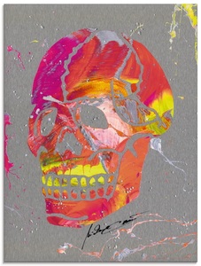 Artland Glasbild »Totenkopf 2«