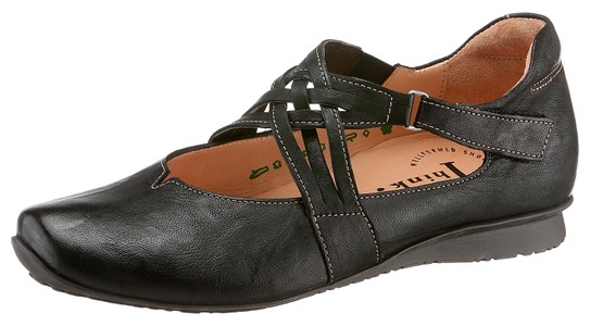 Think!, Think! Riemchenballerina, Halbschuh Think! schwarz Größe: 37
