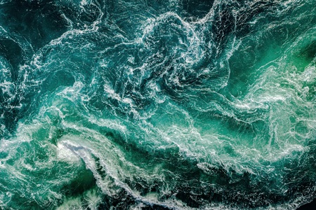 QUEENCE, queence Leinwandbild »Aqua«, Meer-Meer Bilder, (1 St.), Akustikbild mit sehr guten Schallabsorptions-Eigenschaften, queence Leinwandbild »Aqua«, Meer-Meer Bilder-Kunst-Modern-Spa-Spa Bilder, (1 St.), Akustikbild mit sehr guten Schallabsorptions-Eigenschaften