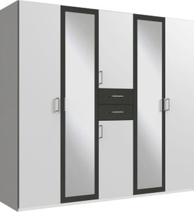 undefined, Wimex Kleiderschrank »Diver«, Wimex Kleiderschrank »Diver Drehtürenschrank mit Spiegel, 180, 225 o. 270cm breit« Bestseller Schlafzimmerschrank wahlweise 3 Innenausstattungen