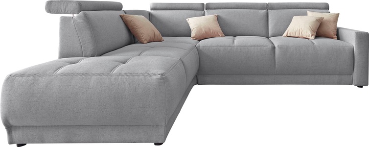 DOMO collection, DOMO collection Ecksofa, DOMO collection Ecksofa »Ava L-Form«, mit Ottomane, Federkern wahlweise mit Kopfteilverstellungen
