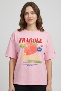 ONLY, ONLY Kurzarmshirt "ONLBOLETTE LIFE S/S TOP BOX CC JRS" mit auffälligem Print