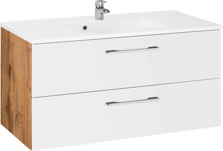 HELD MÖBEL, HELD MÖBEL Waschbeckenunterschrank »Soria«, welltime Waschbeckenunterschrank »Soria«, Badmöbel Waschtisch inkl. Waschbecken, Breite 100 cm