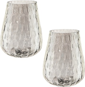 Creativ Home, Creativ home Windlicht, (Set, 2 St.), aus Glas, Creativ home Windlicht »Weihnachtsdeko«, (Set, 2 St.), aus Glas
