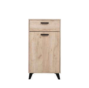 INOSIGN Schuhschrank »Umbria, Schuhkommode, Schuhregal, mit einer Schublade, Höhe 101 cm«, in Grau Eiche, mit einer Schublade, mit schwarzen Beinen