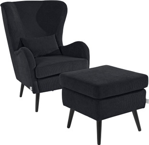 Guido Maria Kretschmer Home&Living, Guido Maria Kretschmer Home&Living Sessel »Salla«, wahlweise mit oder ohne Hocker, grosser Sessel: Masse B/T/H: 78/94/118 cm, Bezug auch in Luxus-Microfaser in Teddyfelloptik, Guido Maria Kretschmer Home&Living Sessel »Salla«, wahlweise mit oder ohne Hocker; grosser Sessel: Masse B/T/H: 78/94/118cm
