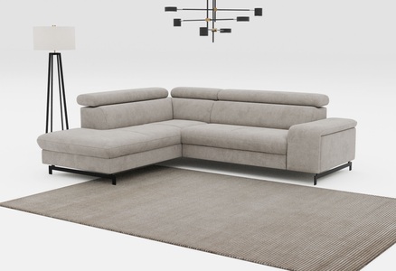 COTTA Ecksofa »Emma L-Form«, mit Kopfteilverstellung, wahlweise mit Bettfunktion & Bettkasten