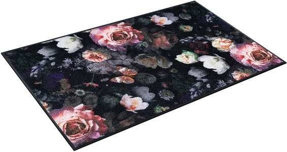 wash+dry by Kleen-Tex, wash+dry by Kleen-Tex Teppich »Night Roses«, rechteckig, 7 mm Höhe, Motiv Rosen, rutschhemmend, In- und Outdoor geeignet, waschbar, wash+dry by Kleen-Tex Teppich »Night Roses«, rechteckig, 7 mm Höhe, Motiv Rosen, rutschhemmend, In- und Outdoor geeignet, waschbar