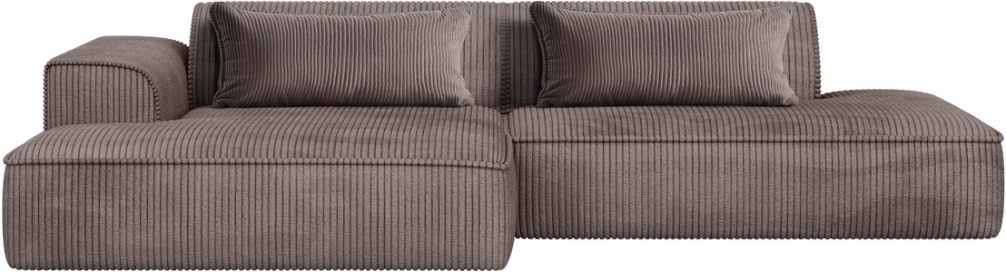 exxpo - sofa fashion Ecksofa »Billund modernes Designsofa, bequem und elegant, Breite 294cm, L-Form« modern, L-form, Wellenfedern, inklusive 2x Nierenkissen