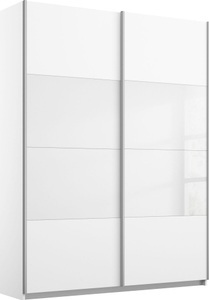 Rauch, rauch Schwebetürenschrank »Quadra«, mit Glaselementen, rauch Schwebetürenschrank »Quadra Bestseller Schlafzimmerschrank in vielen Breiten«, Kleiderschrank Garderobenschrank Schrank mit Glaselementen