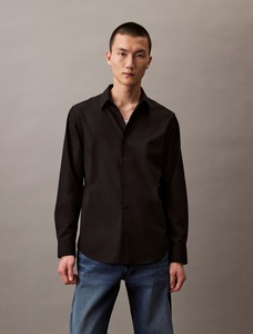 Calvin Klein Businesshemd »LS SOLID STRETCH CLASSIC SHIRT«, mit Kentkragen