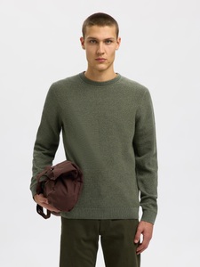 SELECTED HOMME Strickpullover »SLHROSS LS KNIT STRUCTURE CREW NECK NOOS«