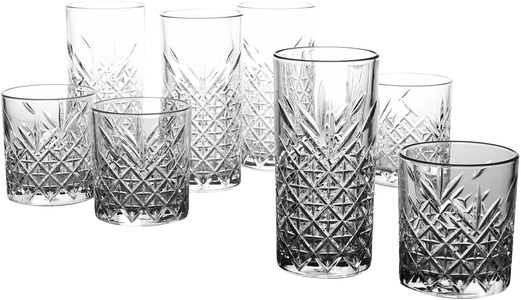 Creatable, 8tlg. Gläser-Set ´Timeless´ Creatable ungefärbt, Creatable GLÄSERSET , 15459 , Klar , Glas , 15x24 cm , 007768088301