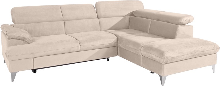 Cotta, COTTA Ecksofa »Caluso«, inklusive Kopfteilverstellung, wahlweise mit Bettfunktion, COTTA Ecksofa »Caluso L-Form«, inklusive Kopfteilverstellung, wahlweise mit Bettfunktion